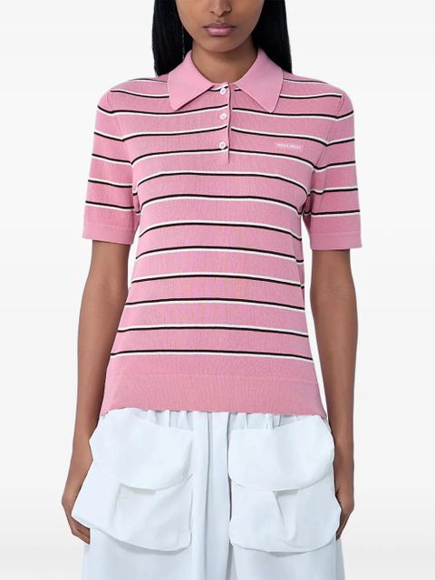 Miu Miu short-sleeve polo shirt - Pink - zdjęcie produktu nr 1