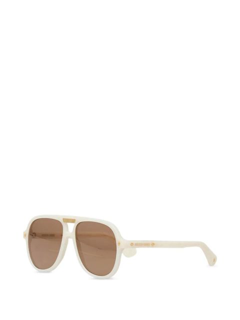 Golden Goose Charlie pilot-frame sunglasses - White - zdjęcie produktu nr 1