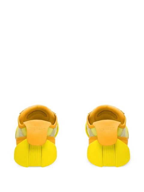 Alexander McQueen panelled lace-up sneakers - Yellow