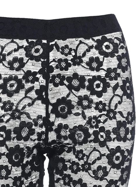 ERES Fleurie ankle-length lace tights - Black