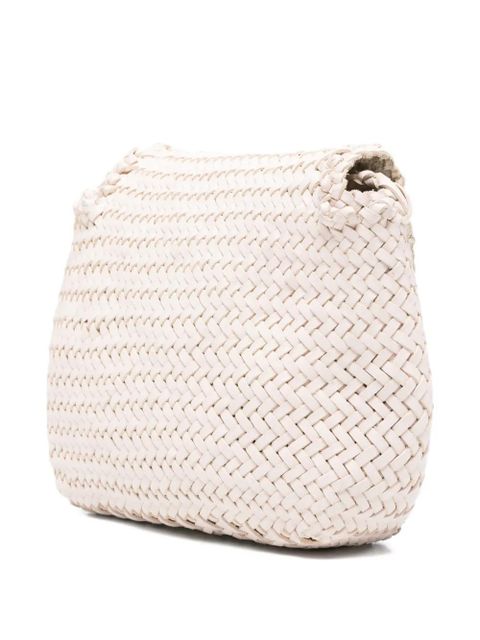 DRAGON DIFFUSION mini City woven cross body bag - Neutrals