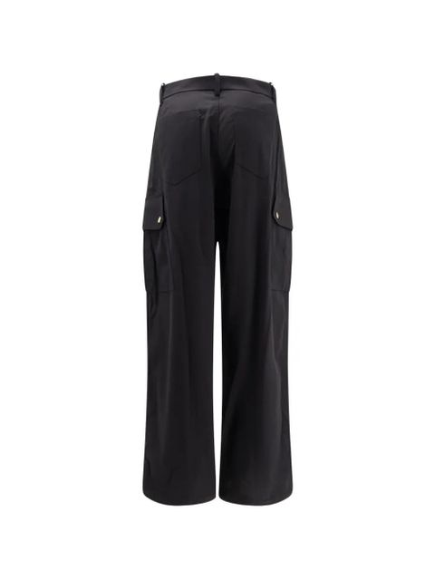PINKO Rosalin button pocket palazzo pants - Black - zdjęcie produktu nr 2