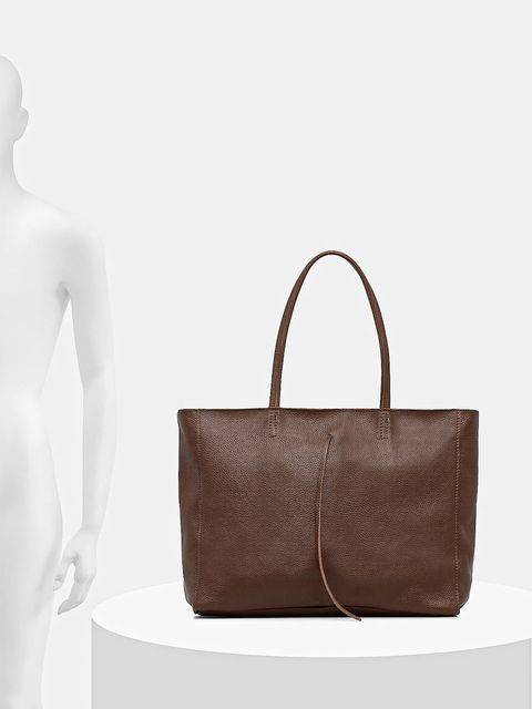 Answear Lab torebka skórzana kolor brązowy