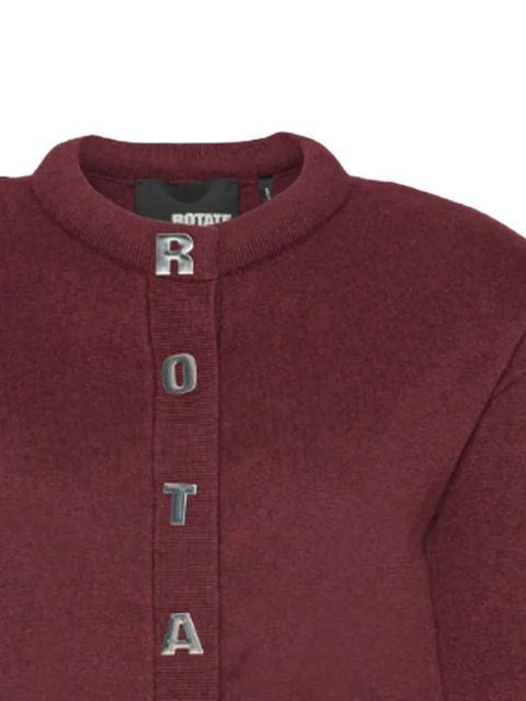 ROTATE BIRGER CHRISTENSEN logo-detail cardigan - Red