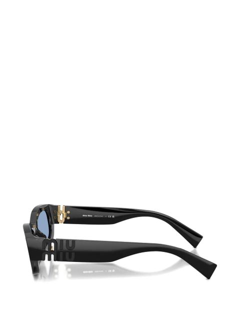 Miu Miu Eyewear logo-detail sunglasses - Black