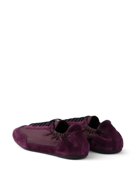 Prada Collapse Re-Nylon suede sneakers - Purple