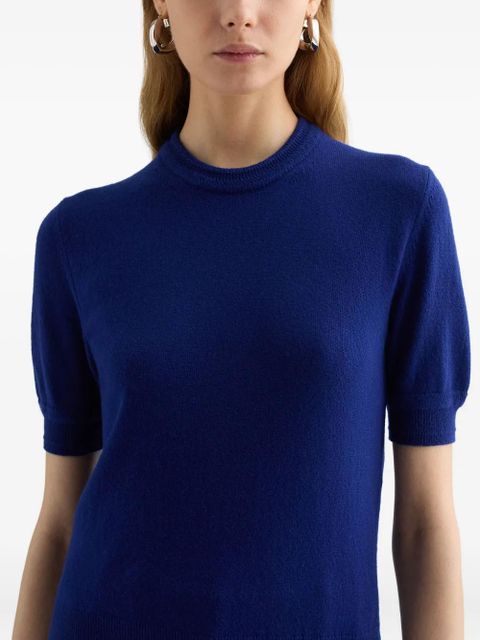 Jil Sander wool knitted T-shirt - Blue - zdjęcie produktu nr 2