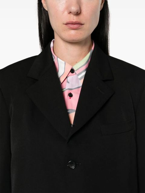 Comme Des Garçons single-breasted wool blazer - Black