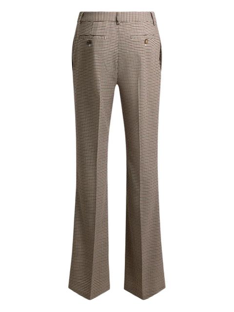 ETRO bootcut gingham trousers - Brown - zdjęcie produktu nr 2