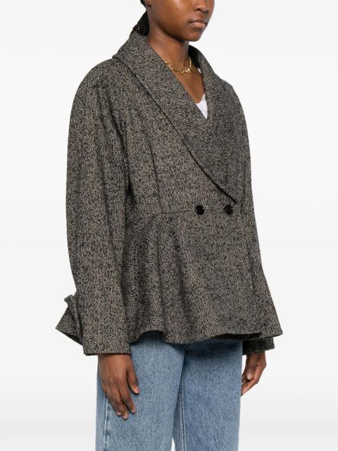 Chloé double-breasted flared jacket - Grey