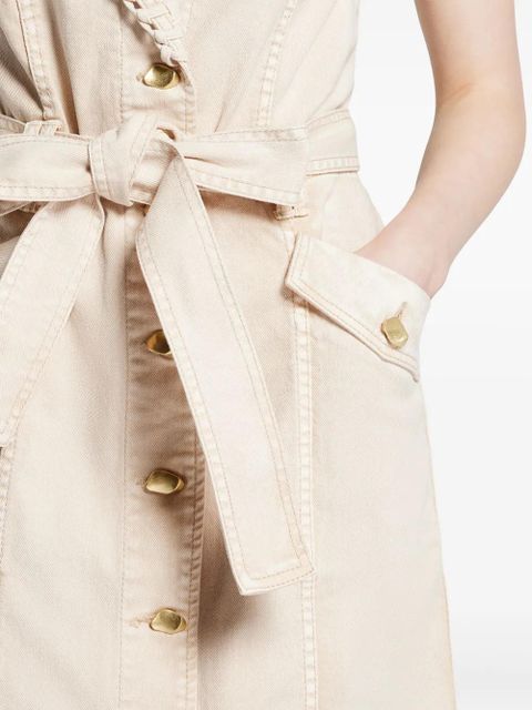 Aje cotton midi dress - Neutrals