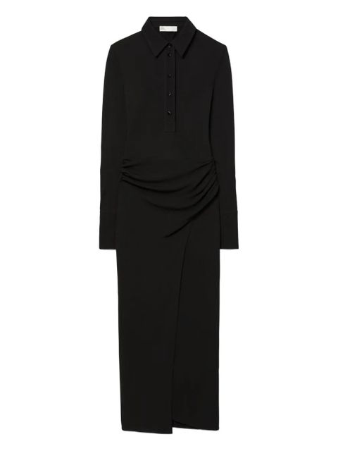 Tory Burch collared draped shirtdress - Black - zdjęcie produktu nr 1