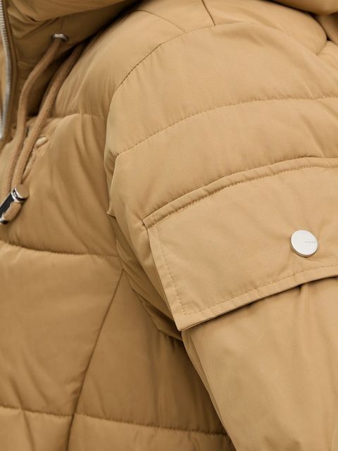 Pinko kurtka kolor beżowy zimowa 105384 A2PE