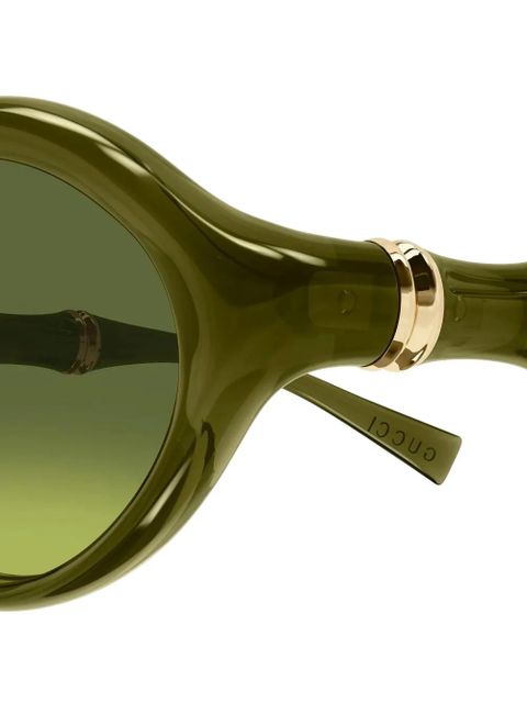 Gucci Eyewear oval sunglasses - Green