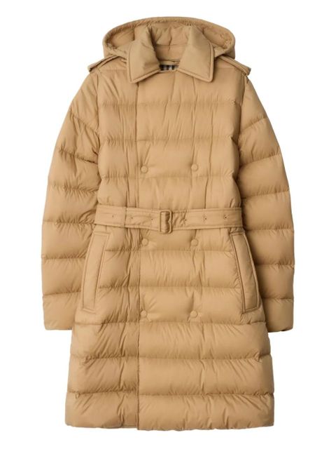 Burberry double-breasted belted puffer coat - Neutrals - zdjęcie produktu nr 1