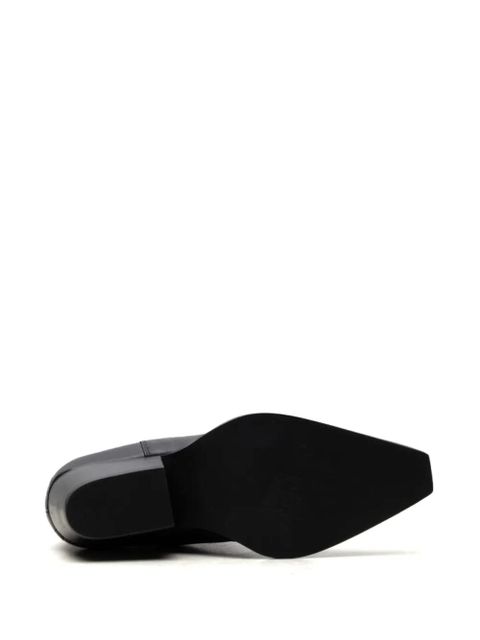 Free People leather cowboy boots - Black