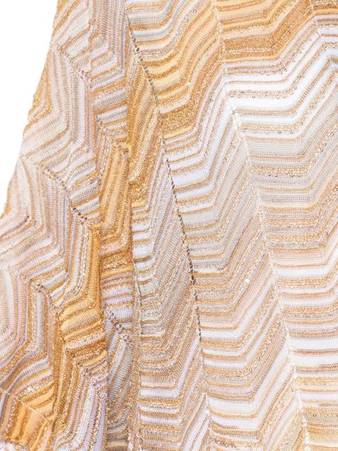Missoni chevron-pattern scarf - Neutrals - zdjęcie produktu nr 2