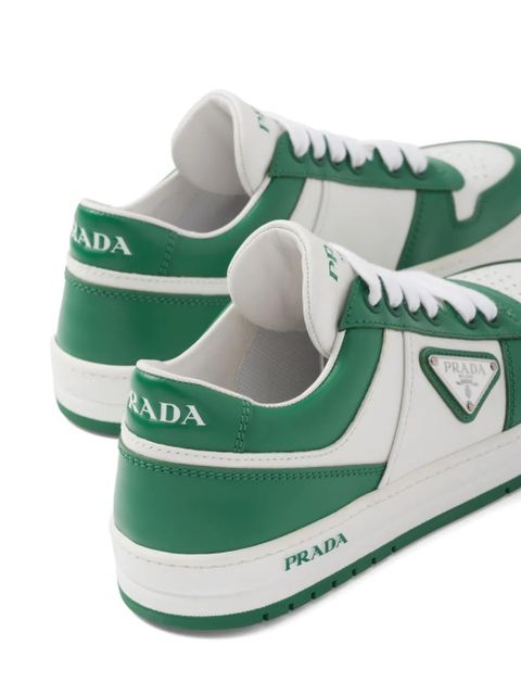 Prada Downtown leather sneakers - White