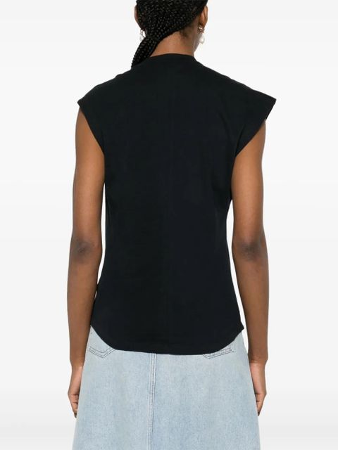 ISABEL MARANT Nayda asymmetric T-shirt - Black
