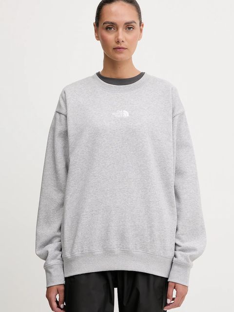 The North Face bluza Essential damska kolor szary melanżowa NF0A89EPDYX1 - zdjęcie produktu nr 1