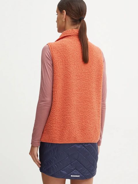 Jack Wolfskin bezrękawnik damski kolor pomarańczowy przejściowy