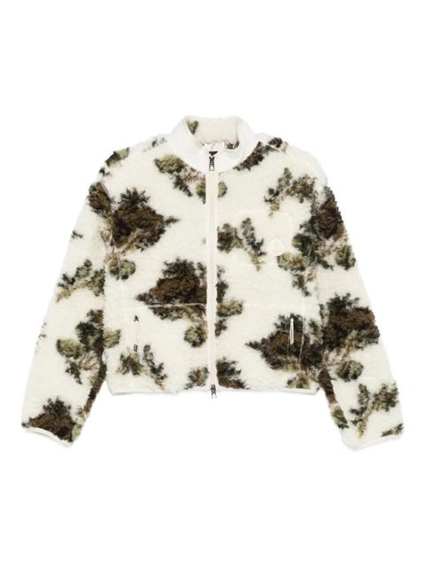 Moncler zip-up shearling-effect jacket - Neutrals - zdjęcie produktu nr 1