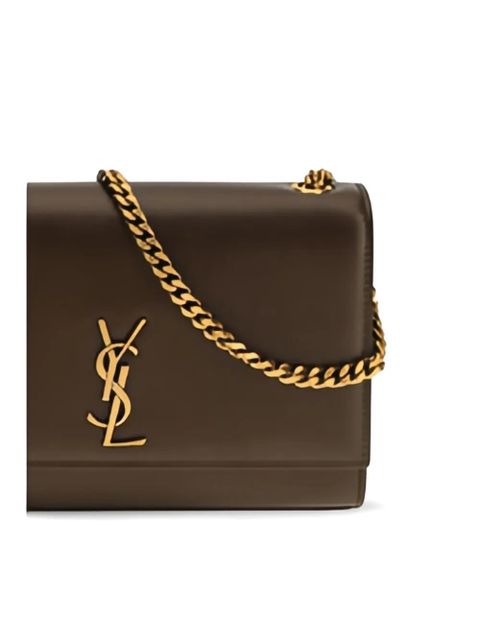 Saint Laurent small Kate leather shoulder bag - Brown