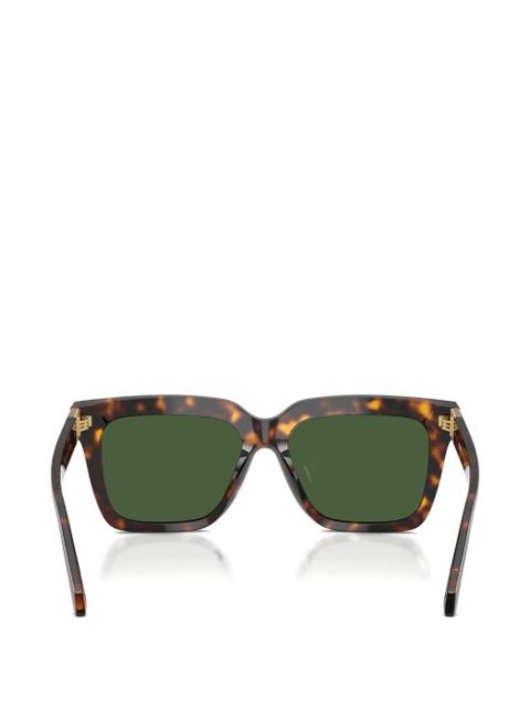Versace Eyewear square-frame logo sunglasses - Brown