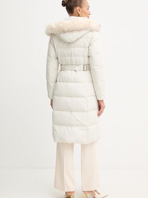 Morgan kurtka puchowa kolor beżowy zimowa GSARI