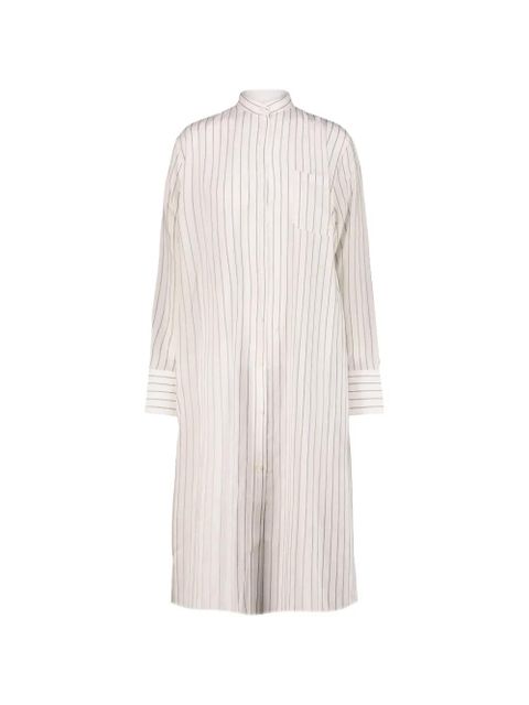 TOTEME striped shirt dress - White - zdjęcie produktu nr 1