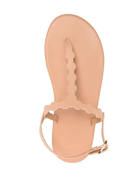 Ancient Greek Sandals Velos flat leather sandals - Neutrals