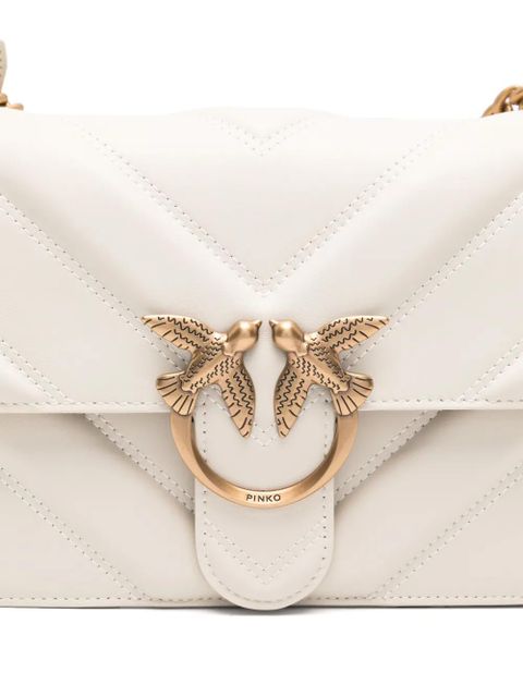 PINKO Love One Classic crossbody bag - White