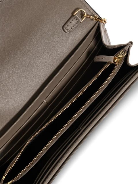 FENDI logo-fastening shoulder bag - Neutrals