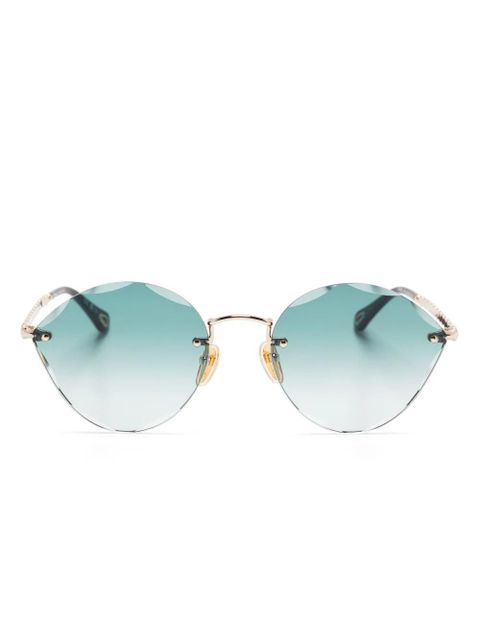 Chloé Eyewear cat-eye sunglasses - Gold - zdjęcie produktu nr 1