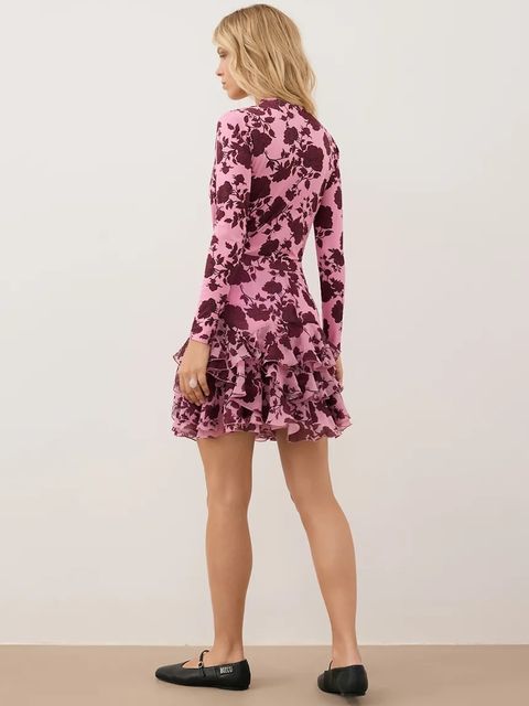 Bizuu spódnica CANDICE kolor różowy mini rozkloszowana CANDICE RÓŻOWY - zdjęcie produktu nr 2