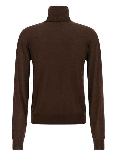 Saint Laurent turtleneck sweater - Brown - zdjęcie produktu nr 2