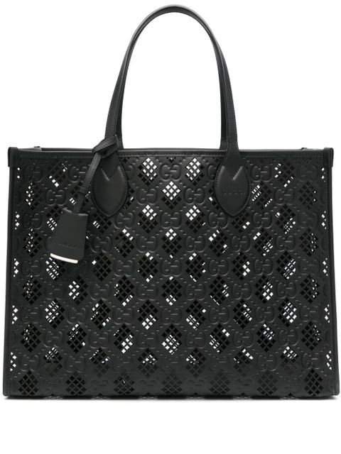 Gucci Ophidia perforated tote bag - Black - zdjęcie produktu nr 1