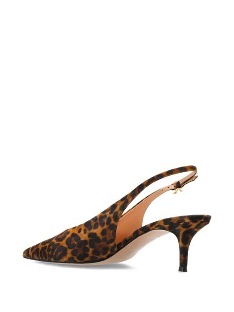 Gianvito Rossi pointed slingback pumps - Brown