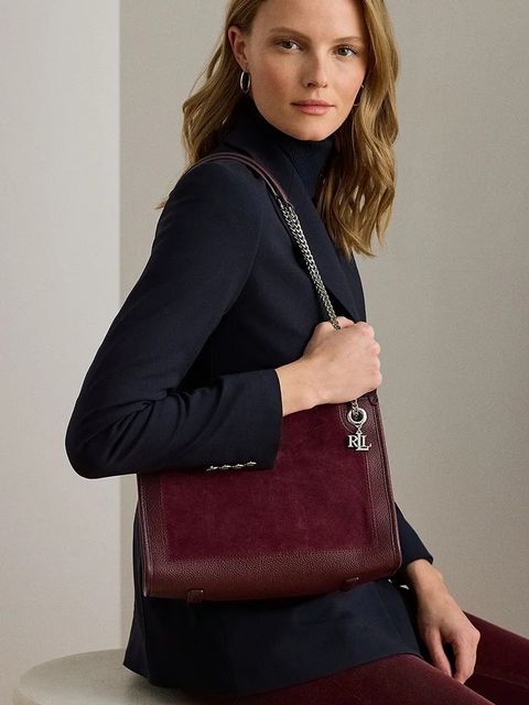 Lauren Ralph Lauren torebka zamszowa