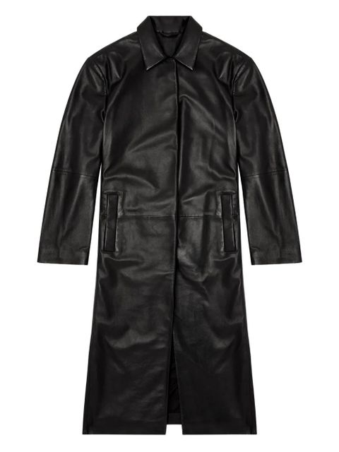 Diesel Lancelot leather coat - Black