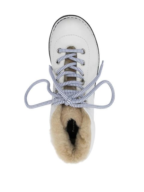 Proenza Schouler shearling hiking boots - White