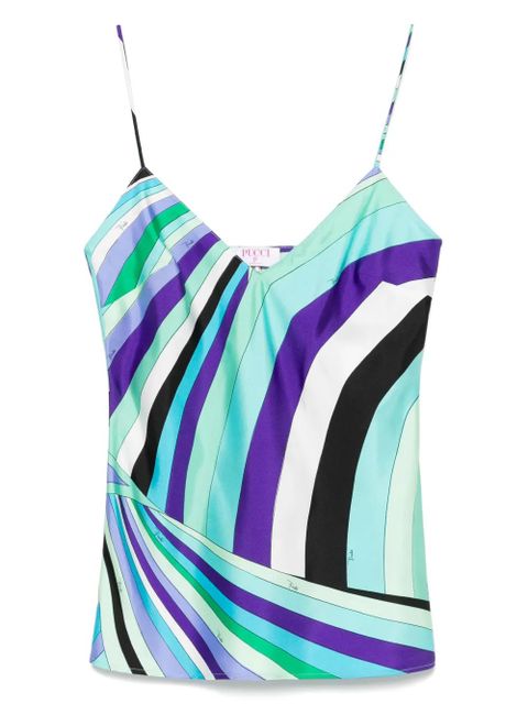 PUCCI Iride-print tank top - Blue - zdjęcie produktu nr 1
