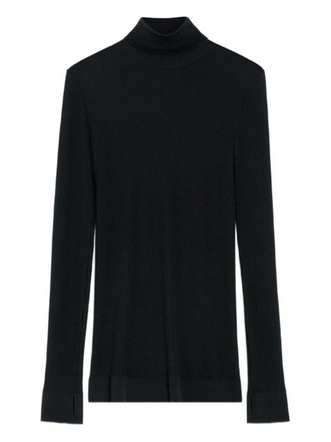 LEMAIRE ribbed high-neck top - Black - zdjęcie produktu nr 1