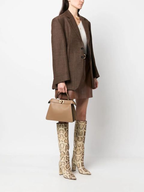 FENDI medium Peekaboo ISeeU crossbody bag - Brown