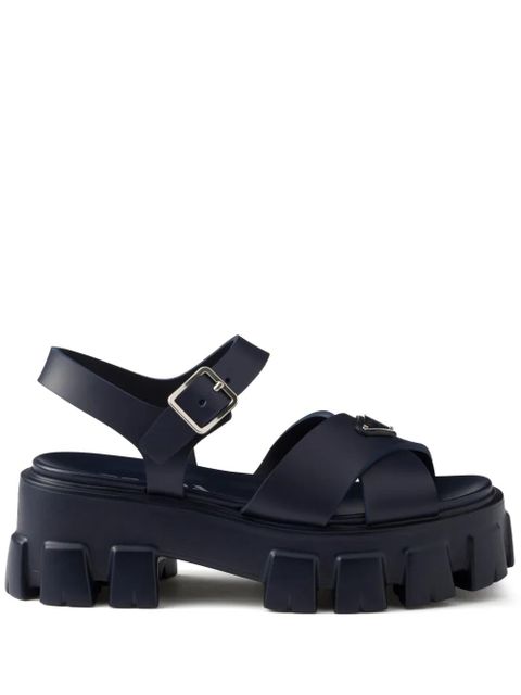 Prada 55mm Monolith sandals - Blue - zdjęcie produktu nr 1