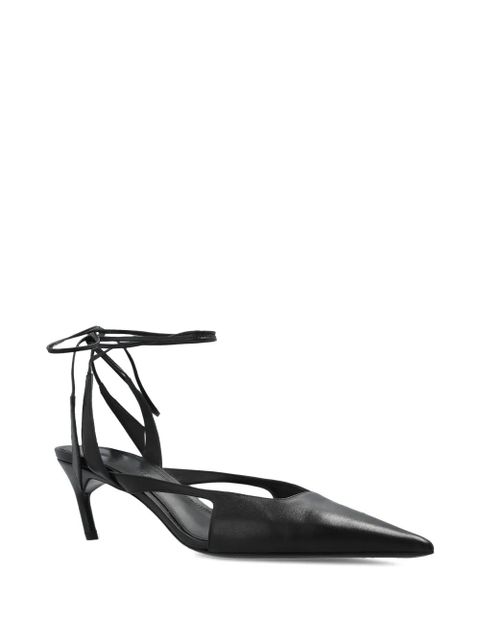 The Attico Diane ankle-tie pumps - Black