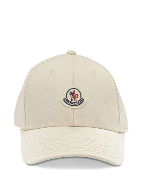 Moncler logo-patch cap - Neutrals - zdjęcie produktu nr 1