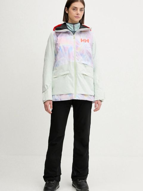 Helly Hansen kurtka narciarska POWCHASER 2.0 kolor zielony 65923