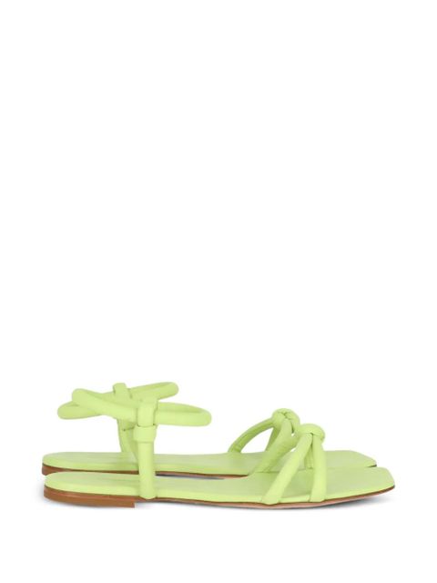 Gianvito Rossi knot-detail sandals - Green - zdjęcie produktu nr 1