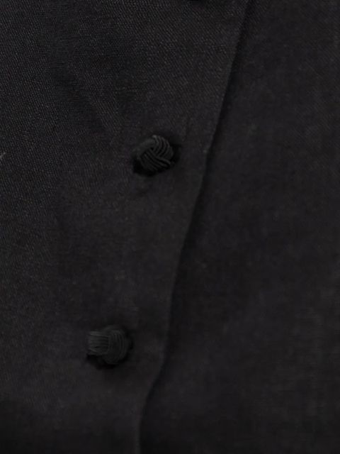 Posse Rio linen vest - Black